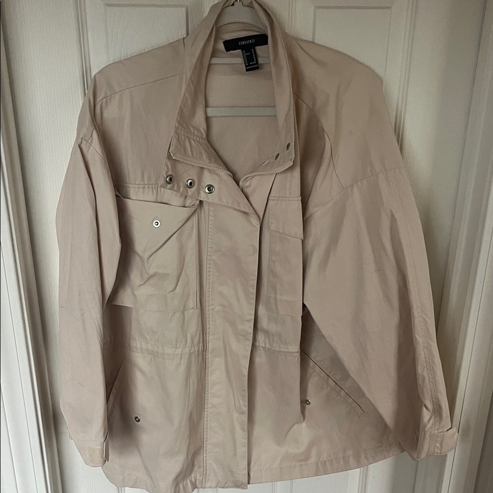Forever 21 Cream Women's Jacket